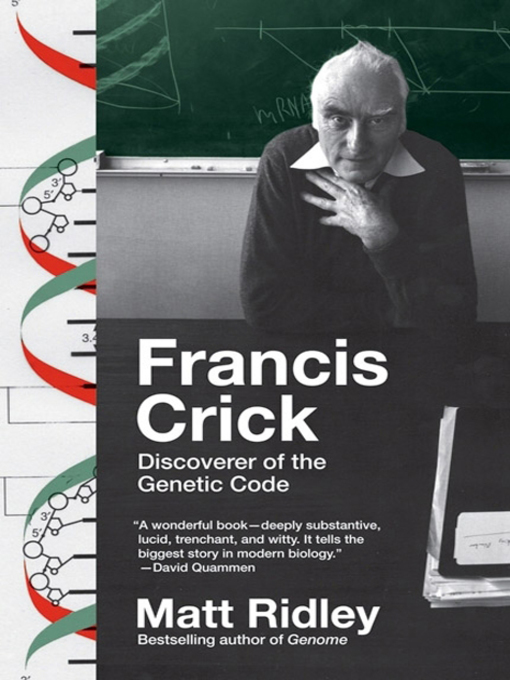 Title details for Francis Crick by Matt Ridley - Available